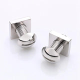Lepton Metal Nut Cufflinks for Men - Hot Gun Plated