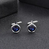 Round Rhinestone Cufflinks Shirt Accessories - Gift for Men