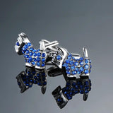 C-MAN Animal Crystal Cufflinks French Wedding Shirt Accessories