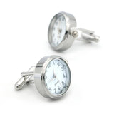 Men's Cufflinks Watch With Silver Copper Cuff Links