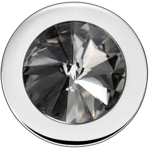 Crystal Tie Tack with Chain, Men's Wedding Business Tie Accessories
