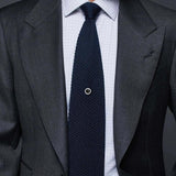 Crystal Tie Tack with Chain, Men's Wedding Business Tie Accessories
