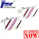 Enamel Epoxy Cufflink Cuff Link 2 Pairs Set