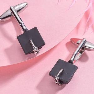 Men's Punk Style Shirt Cufflinks - High-grade Metal Bouton De Manchette