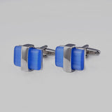 Green Grain Stone Cufflinks French Business Crystal Button
