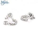 Crystal Cufflinks Party Wedding Round Button Gemelos Shirt