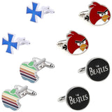 4 Pairs Man Cufflink Cuff Link Promotion