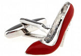 iGame High-heeled Shoes Cuff Links Red Brass