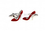 iGame High-heeled Shoes Cuff Links Red Brass