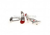 iGame High-heeled Shoes Cuff Links Red Brass