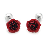 Love Rose Wedding Cufflinks Set