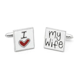 Love Rose Wedding Cufflinks Set