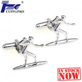 Ski Cufflink Cuff Link Set Promotion