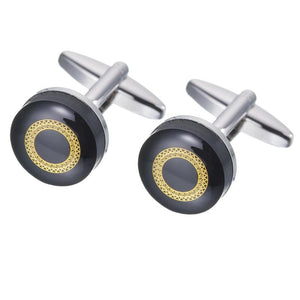 2pcs Geometric Cufflinks French Button Custom Formal Dress Wedding