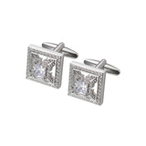 2pcs Geometric Cufflinks French Button Custom Formal Dress Wedding