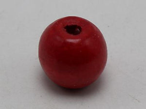 25 Red Round Wood Beads 20mm Large Wooden Beads