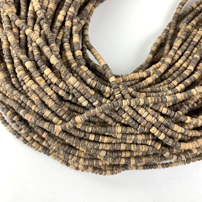 3mm Natural Wood Beads Round Coconut Shell Spacer Diy Jewelry Making