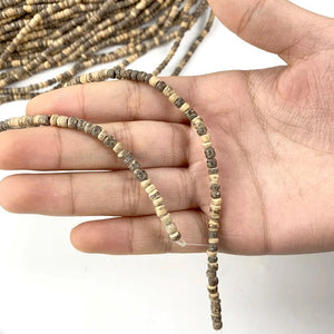 3mm Natural Wood Beads Round Coconut Shell Spacer Diy Jewelry Making
