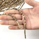 3mm Natural Wood Beads Round Coconut Shell Spacer Diy Jewelry Making