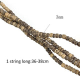 3mm Natural Wood Beads Round Coconut Shell Spacer Diy Jewelry Making