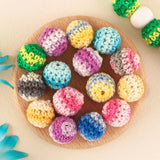 Kovict 16mm 30pcs/lot Multicolor Wooden Beads Round Ball DIY Necklace Bracelet