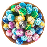 Kovict 16mm 30pcs/lot Multicolor Wooden Beads Round Ball DIY Necklace Bracelet