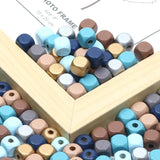 10mm Wood Beads 50pcs DIY Jewelry Making Charms