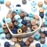 10mm Wood Beads 50pcs DIY Jewelry Making Charms