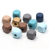 10mm Wood Beads 50pcs DIY Jewelry Making Charms