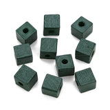 50pcs 12mm 14mm Square Wood Beads Red Green Spacer DIY Craft Jewelry Findings