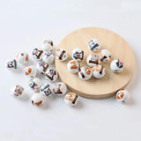 16mm Dog Printed Wooden Beads 20Pcs Crafts Beaded DIY Accessories Beads
