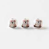 16mm Dog Printed Wooden Beads 20Pcs Crafts Beaded DIY Accessories Beads