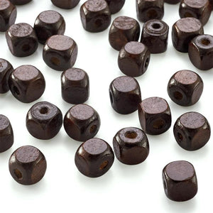 10mm CoconutBrown Wood Beads Square Jewelry Wooden Beads
