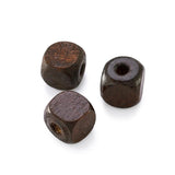 10mm CoconutBrown Wood Beads Square Jewelry Wooden Beads