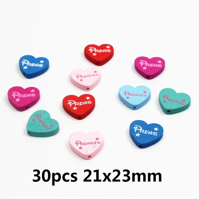 Wood Beads Animal/Flower Shape DIY Jewelry Making Supplies