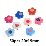 Wood Beads Animal/Flower Shape DIY Jewelry Making Supplies