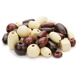 1bag Mixed Colors Wooden Beads 7-19mm Mixed Shape Decor DIY Jewelry Finding