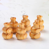 Natural Gourd Shape Wood Beads 50pcs