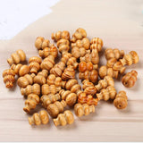 Natural Gourd Shape Wood Beads 50pcs