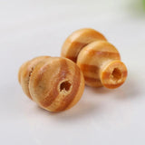 Natural Gourd Shape Wood Beads 50pcs