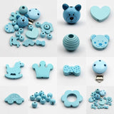 Wooden Beads Jewelry Spacer DIY Pacifier Clip Making Baby Necklace Bracelet