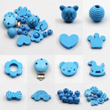 Wooden Beads Jewelry Spacer DIY Pacifier Clip Making Baby Necklace Bracelet