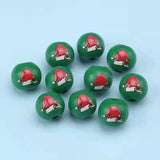 16mm Christmas Wooden Beads Round Ball DIY Crafts