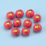 16mm Christmas Wooden Beads Round Ball DIY Crafts