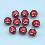 16mm Christmas Wooden Beads Round Ball DIY Crafts