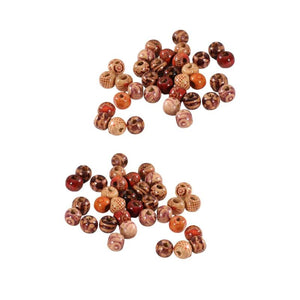 200pcs Large Hole Colored Wooden Beads DIY Craft Beads