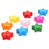 100pcs Multicolor Wooden Beads DIY Jewelry Accessories