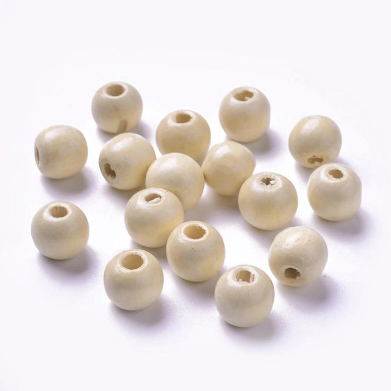 200Pcs Natural Wood Beads Rondelle Spacer Wooden Macrame Beads for DIY Crafts