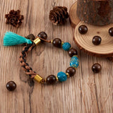 200Pcs Natural Wood Beads Rondelle Spacer Wooden Macrame Beads for DIY Crafts