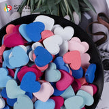 Wooden Beads Spacer Beading Wood Beads 7 Colors Lead-free Heart Wood Beads
